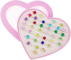 img 4 attached to 💎 Sparkling Rhinestone Children Jewelry - Discover the SUNMALL Adjustable Collection