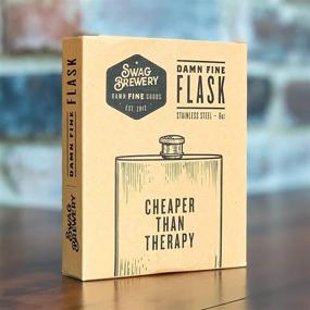 img 2 attached to 🍻 Affordable Alternative to Therapy: Exceptional 6oz Stainless Steel Hip Flask - Ideal Snarky Gift for Whiskey Lovers, Educators, Mothers, Spouses, Siblings, Partners, and Mental Health Professionals