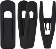 👗 wonck black velvet hanger clips 20-pack: non-slip clips for suit, pants, and skirts- strong, finger-friendly design for thin velvet hangers logo