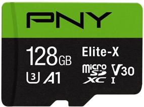 img 4 attached to 📷 PNY Elite-X Micro SD 128GB: U3, V30, A1, Class 10 для высокой производительности, до 100MB/s – P-SDU128U3100EX-GE.