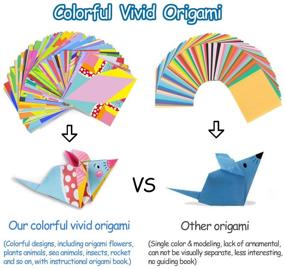 img 2 attached to 🎁 Hapray Origami Kit: 144 Sheets of Colorful Origami Paper, 72 Patterns for Kids - Craft Guiding Book Included!