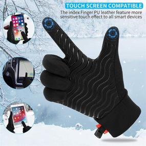 img 3 attached to Winter Warm Touchscreen Gloves - Eadali Lightweight Windproof Running Mittens Liners for Driving, Training, Fitness, and Exercise