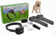 2021 latest gps wireless dog fence system - waterproof & rechargeable training collar for dogs & cats over 5 lb - ideal for outside camping yard - electric pet fence containment system logo