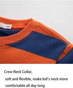 img 2 attached to Premium WIYOSHY Sleeve T Shirts: Shop Cotton Stripe Boys' Clothing and Tops, Tees & Shirts