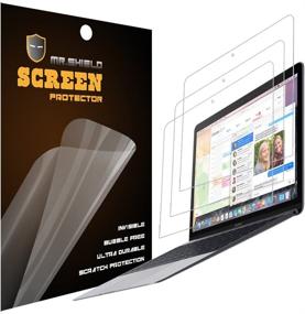 img 3 attached to 🔒 Premium Clear Screen Protector for MacBook 12 Inch Retina - [3-PACK] by Mr.Shield (2015/2016/2017) A1534 - Lifetime Replacement Guarantee