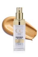 marcelle cc cream complete correction tinted cream spf 35, golden glow, 1 fluid ounce - superior coverage and sun protection for radiant skin logo