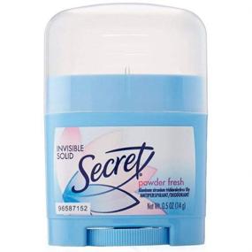 img 1 attached to 🚶 Get Fresh on the Go: SECRET Powder Fresh Invisible Solid Deodorant Travel Size, 0.5 Oz (Pack of 2)