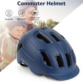 img 2 attached to 🚴 Nocihcass Adults Bike Helmet: Lightweight Road & Mountain Cycling Helmet with Visor - Adjustable Size 22-24.8 Inches (56-63cm)