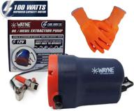 wayne 100w oil extractor pump - high performance oil change pump - fluid transfer pump for oil/diesel - ideal for automotive, heavy duty machinery, farm & marina applications - top-rated oil extractor logo