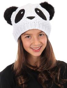 img 1 attached to Stay Warm and Cute with the elope Panda Knit Beanie