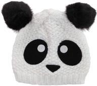 stay warm and cute with the elope panda knit beanie logo