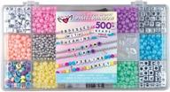 📿 fashion angels tell your story pastel bead case bracelet making kit - includes 500+ beads - multi-colored - 7 ounce logo