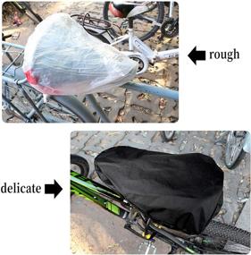 img 1 attached to 🚲 Stay Dry and Protected: LUTER Waterproof Bike Seat Cover with Drawstring - Black