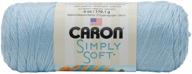 🧶 caron simply soft yarn solids (3-pack) in soft blue h97003-9712: luxuriously soft yarn for knitting and crocheting projects logo