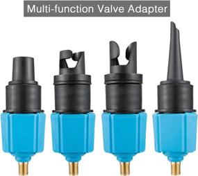 img 2 attached to 🔌 PAMASE Inflatable SUP Pump Valve Adapter Set - Schrader Air Valve Adapter and Nozzle Pump Converter for Kayak, Surfboard, and Inflatable Bed