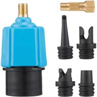 🔌 pamase inflatable sup pump valve adapter set - schrader air valve adapter and nozzle pump converter for kayak, surfboard, and inflatable bed логотип