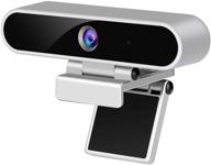 1080p webcam with built-in microphone, usb camera cover, high-definition streaming web cam for laptop desktop video calls, recording, conferences, gaming logo