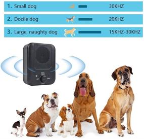 img 2 attached to Bark Control Device: Upgraded Ultrasonic Dog Bark Deterrent with 3 Levels for Effective Behavior Training