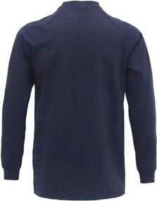 img 1 attached to TICOMELA Men's Resistant Cotton Weight Sleeve Shirts: Durable and Stylish Apparel for Men