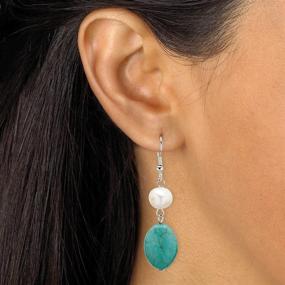 img 1 attached to Palm Beach Jewelry Freshwater Turquoise