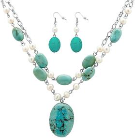 img 4 attached to Palm Beach Jewelry Freshwater Turquoise