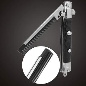 img 2 attached to Foldable Automatic Stainless Mustache Accessories Hair Care