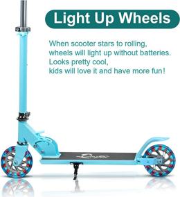 img 2 attached to 🛴 MONODEAL Kids Scooter: Light Up Kick Scooters for Boys and Girls Ages 3-12