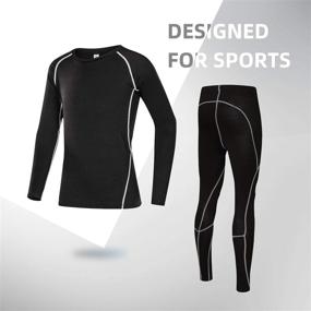 img 2 attached to Спортивные компрессионные леггинсы для бега Thermal