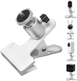 img 4 attached to Универсальный металлический кронштейн на стол с вращающимся зажимом для крепления Wyze Cam, Oculus Sensor, Arlo и др.