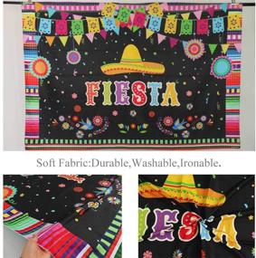 img 2 attached to 🎉 Vibrant Allenjoy 7x5ft Mexican Fiesta Backdrop: Perfect for Photography, Birthdays, and Festivals!