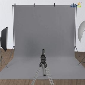 img 4 attached to 📸 ISSUNTEX 9X15 ft Polyester Background Backdrop for Photo Studio, Collapsible High Density Screen Ideal for Video Photography and Television - Gray