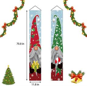 img 2 attached to 🎄 Trubetter Faceless Doll Christmas Decorations - Enhance your Outdoor Xmas Decor with Charming Faceless Doll Banners for Front Door Porch Garden - Perfect for Indoor & Exterior Kids Party