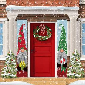 img 4 attached to 🎄 Trubetter Faceless Doll Christmas Decorations - Enhance your Outdoor Xmas Decor with Charming Faceless Doll Banners for Front Door Porch Garden - Perfect for Indoor & Exterior Kids Party