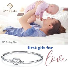 img 1 attached to 💎 EVABELLE Sterling Signature Sparkling Bracelet for Girls' Jewelry