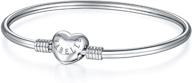 💎 evabelle sterling signature sparkling bracelet for girls' jewelry logo