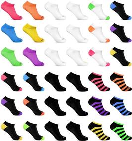 img 4 attached to 🧦 Broadway Apparel Women's Bulk 36 Pack Ultimate Athletic Sport Low Cut Casual Ankle Socks (Size 9-11)