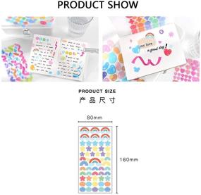 img 2 attached to 🎨 DENALY Hyun Chae Alphabet Decorative Sticker Set - 8-Pack