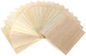 img 1 attached to LinaLife 20pcs Balsa Wood Sheets for Crafts and DIY Projects