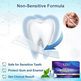 img 2 attached to 🦷 EZGO Teeth Whitening Strips - 28 Non-Sensitive White Strips Teeth Whitening Kit, 14 Sets Fast-Result Tooth Whitener to Remove Stains from Smoking, Coffee, Wine - Gentle and Safe