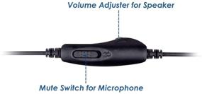 img 2 attached to VoiceJoy Wired Telephone Headset with Microphone for Cordless Phones - 2.5mm Jack Compatible with DECT Phones: Grandstream, Cisco, Linksys SPA, Zultys, Gigaset-Mono