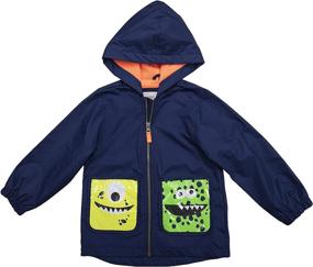 img 2 attached to Stay Stylish and Dry with Carter's Boys' Critter Rainslicker Lightweight Rain Jacket Raincoat