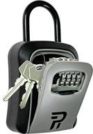 rudy run portable combination lockbox for house keys - outdoor key lock box - weatherproof key hiders for secure key storage - key safes for outside use. логотип