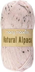 img 2 attached to 🔍 Enhanced SEO: Mary Maxim Y083-302 Rose Quartz Natural Alpaca Tweed Yarn