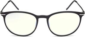 img 2 attached to 👓 VVDQELLA Blue Blocking Computer Reading Glasses: UV Protection, Anti Glare TR90 Lightweight Frame for Women & Men