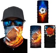 versatile outdoor neck gaiter: uv protection bandana balaclava headwear headwrap face mask for men and women - 12 stylish ways to wear logo