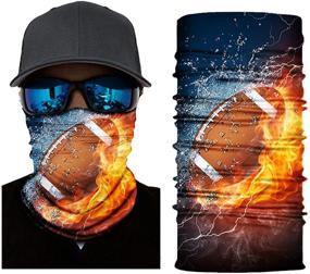 img 3 attached to Versatile Outdoor Neck Gaiter: UV Protection Bandana Balaclava Headwear Headwrap Face Mask for Men and Women - 12 Stylish Ways to Wear