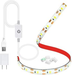 img 4 attached to 🧵 Gipoyent LED Light Strip: Touch Dimmer, USB Power Adapter, 18 Cold White Lights - Perfect for Sewing Machines (1 Pack)