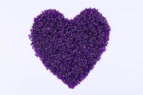 img 3 attached to 💜 Pack of 10000 Gintoaria Wedding Table Scatter Confetti Crystals - Acrylic Diamond Vase Fillers 4.5 mm Rhinestones for Bridal Shower, Wedding Decorations - Dark Purple