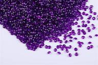 💜 pack of 10000 gintoaria wedding table scatter confetti crystals - acrylic diamond vase fillers 4.5 mm rhinestones for bridal shower, wedding decorations - dark purple логотип