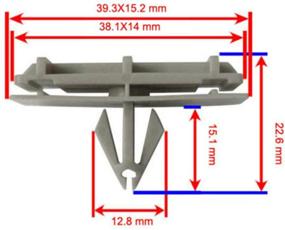 img 3 attached to 🔧 ЗАМЕНА КРЕПЛЕНИЯ РАЗЪЕМА КОЛЁСНОГО ОКРАСОЧНОГО КОЖУХА 20шт: Liberty Grand Cherokee, Nitro, Ram1500, Avenger, Durango, Sebring Pacifica - ОЕМ части номера 55157055AA, 55157065AA, 55156447AA.